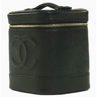Chanel Caviar Cosmetics Case In Black A847566
