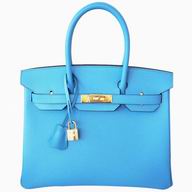Hermès Birkin 30cm Blue Paradise Epsom Leather GHW HS5555W