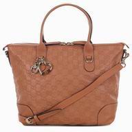 Gucci Heart Bit GG Calfskin Tote Bag In Pink Orange G2699579