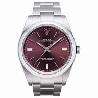Rolex Oyster Perpetual Automatic 39mm Stainless Steel Watch Purple R7030701
