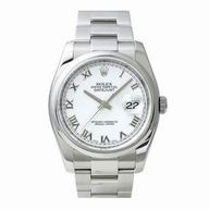 RoLex Automatic 36mm white Stainless Steel Watch R116200-1