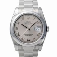 Rolex Datejust Automatic 36mm Stainless Steel Watch Roma Silvery R116200-7